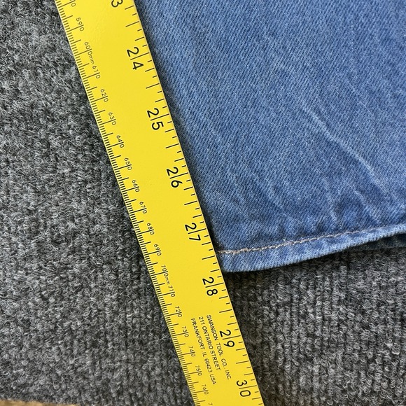 Levi's 501 Button Fly Jeans Men's 43x28 Blue Denim Straight Fit Mexico‎ - Picture 4 of 12
